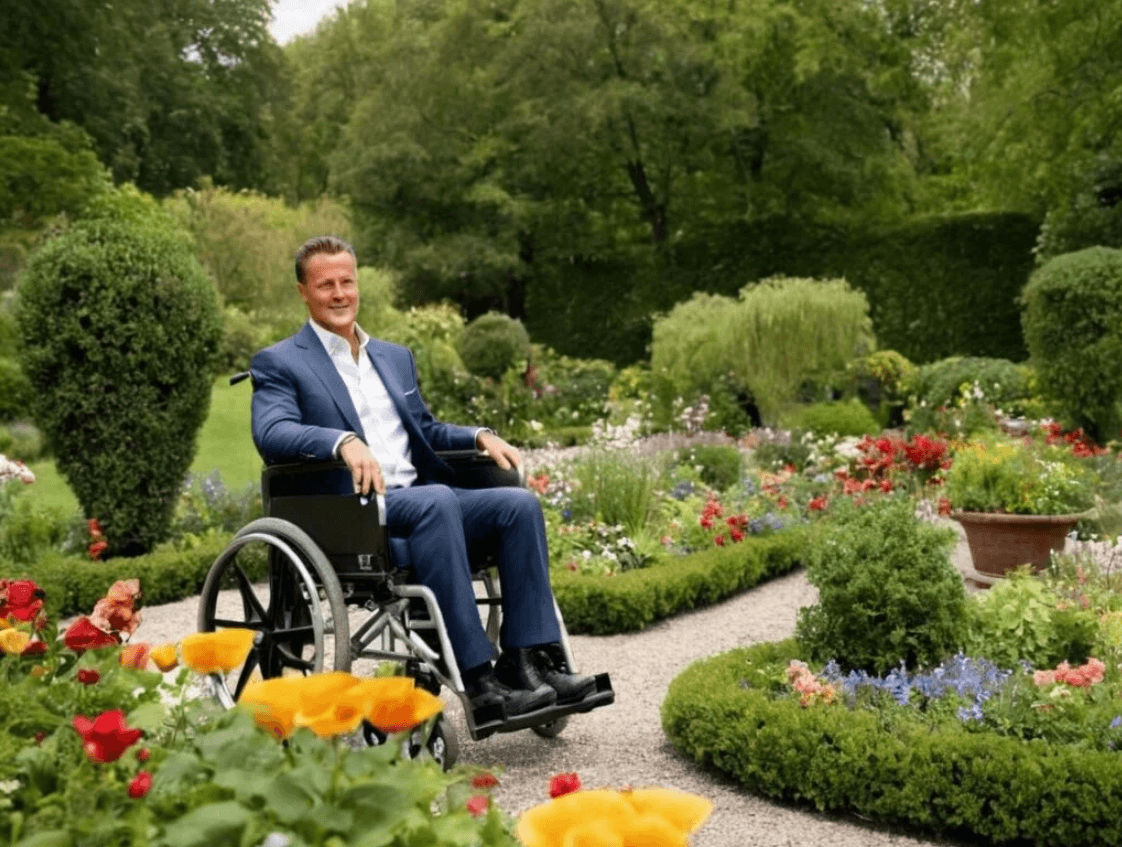 Michael Schumacher Rollstuhl Garten